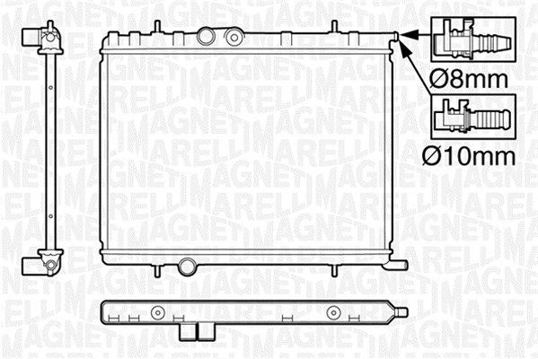 MAGNETI MARELLI radiatorius, variklio aušinimas 350213119900